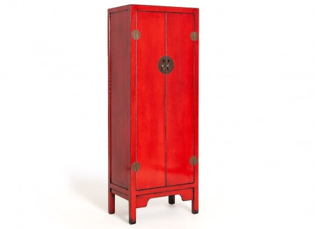 Armoire Chinoise - 2 portes - Rouge vif