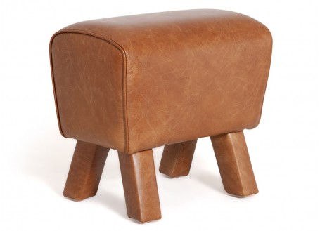 Pommel horse footrest - Leather Columbia brown