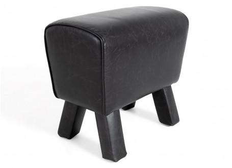 Pommel horse footrest - Leather black