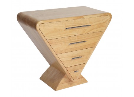 Icône chest of drawers - Natural finish - 4 drawers
