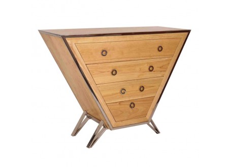 Bourget 4 drawer chest - Natural finish