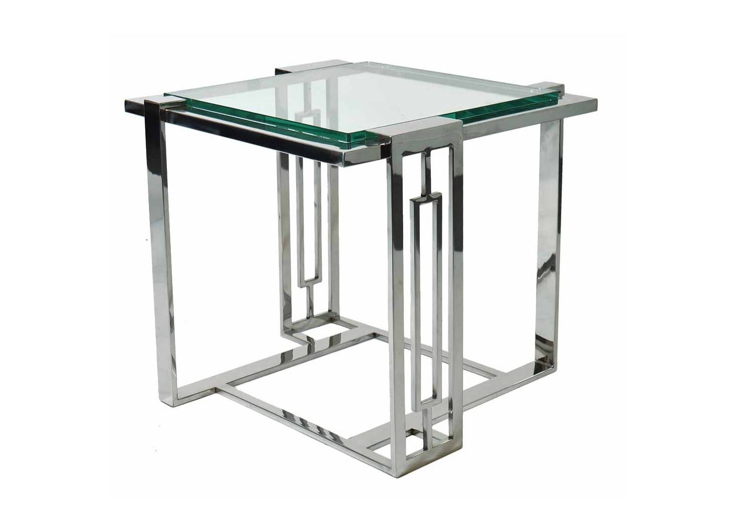 Gamma side table in glass