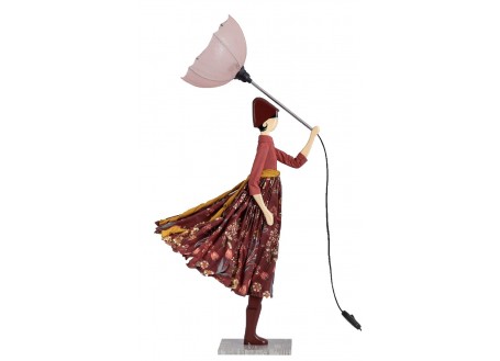 Lampe Aloe - fille au parapluie