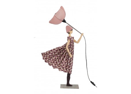 Lampe femme au parapluie - Iakinthi