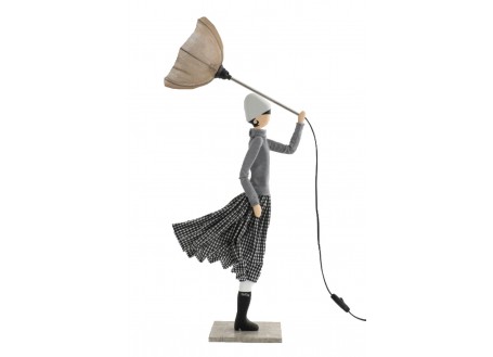 Lampe femme au parapluie - Iro