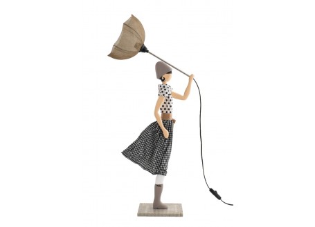 Umbrella lady lamp - Jean Marie