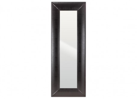 Standing mirror Texas black leather look - 80 x 220 cm