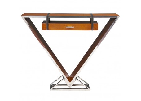 Kheops console table - Walnut finish