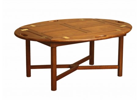 Glasgow folding coffee table - Adjustable height