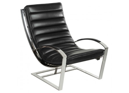 Fauteuil relax Madrid - Cuir noir