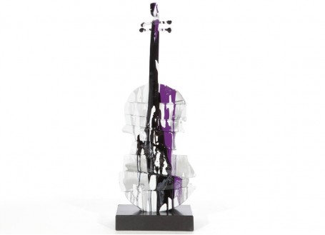 Statue violon en résine