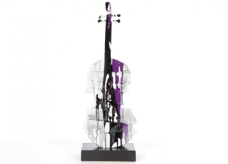 Statue violon en résine