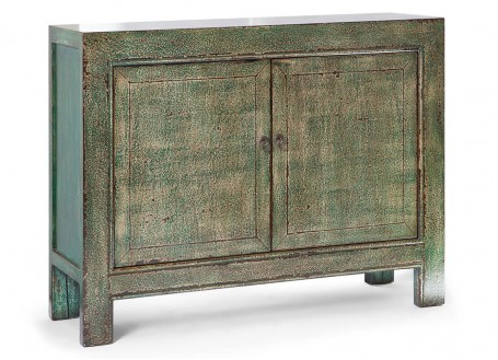 Buffet chinois vert vieilli