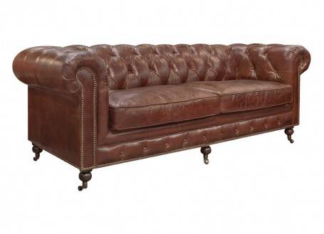 Canapé Chesterfield - 2m34 / 3,5 places