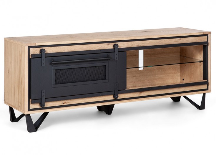 Table étagère industrielle bois métal - Made In Meubles