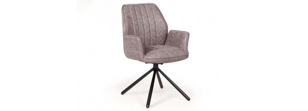 Fauteuil pivotant Jokari - gris taupe