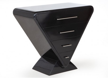 Icône chest of drawers - Black lacquered