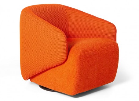 Set of 2 Milano Swivel Chairs - Orange