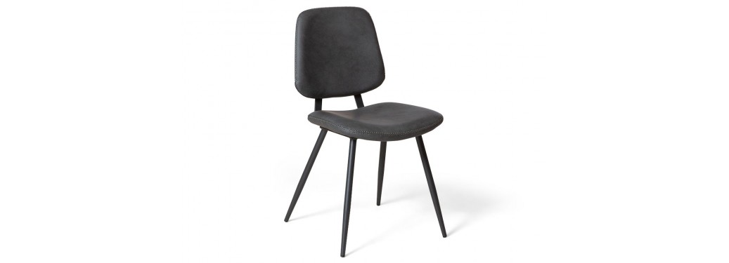 Set of 2 Margot chairs - Charcoal grey