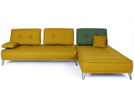 Venezia corner sofa - Yellow mustard