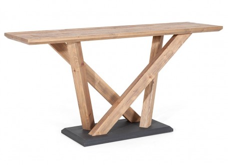 Rustic Pin wood console table