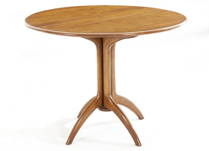 Table repas ronde et pliante Scandinave