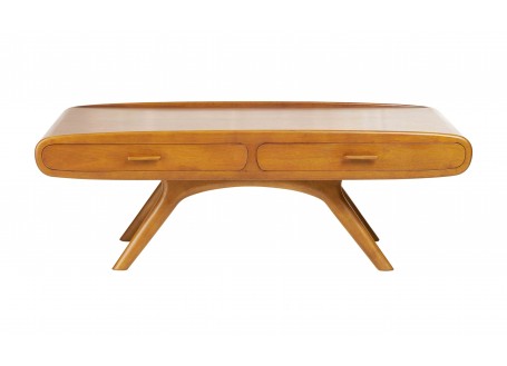 Table basse Rétro sixties scandinave en bois