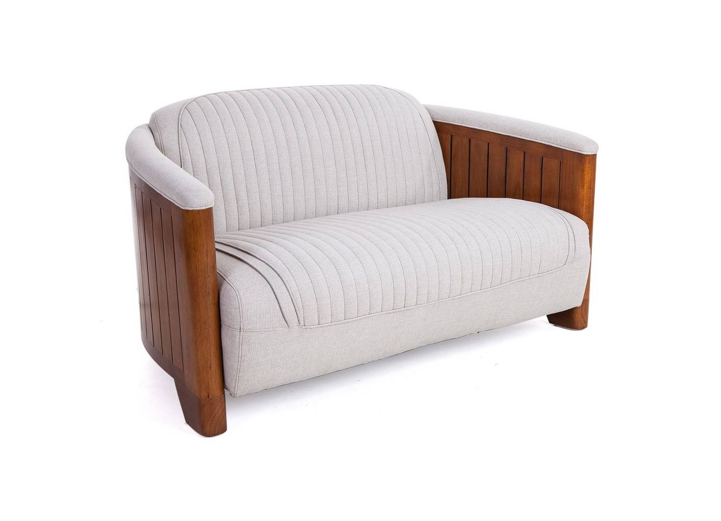 Canoë sofa 3 seater beige leather