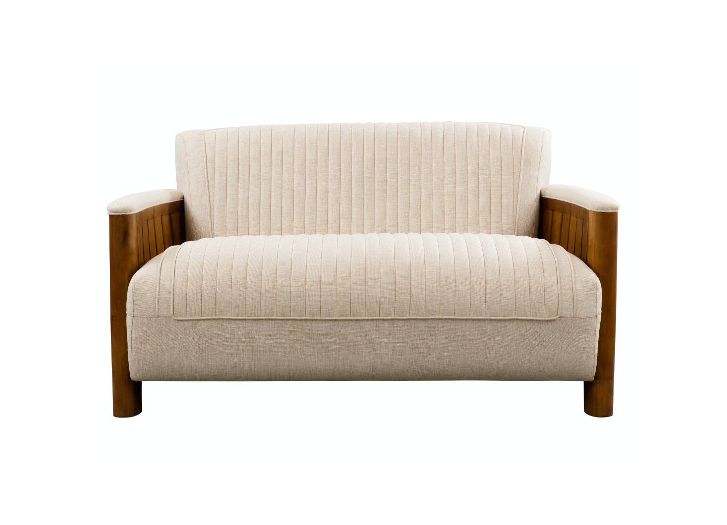 Marine style sofa - beige fabric