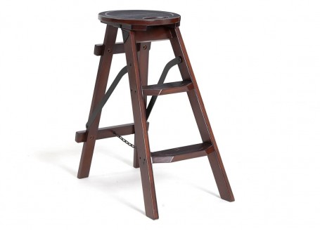 Tabouret marche-pied escabeau décoratif en bois