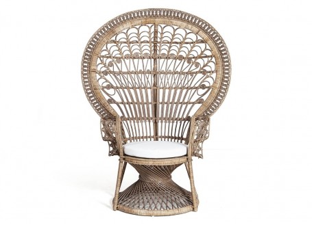 Emmanuelle chair - brown rattan