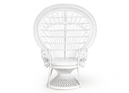 Emmanuelle chair - white rattan