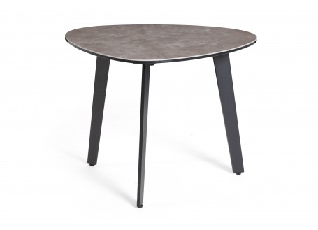 Galet side table - clay colour ceramic