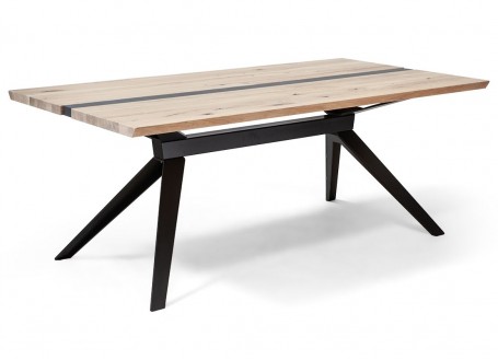 Table repas fixe ou extensible Brooklyn - longueur 160cm