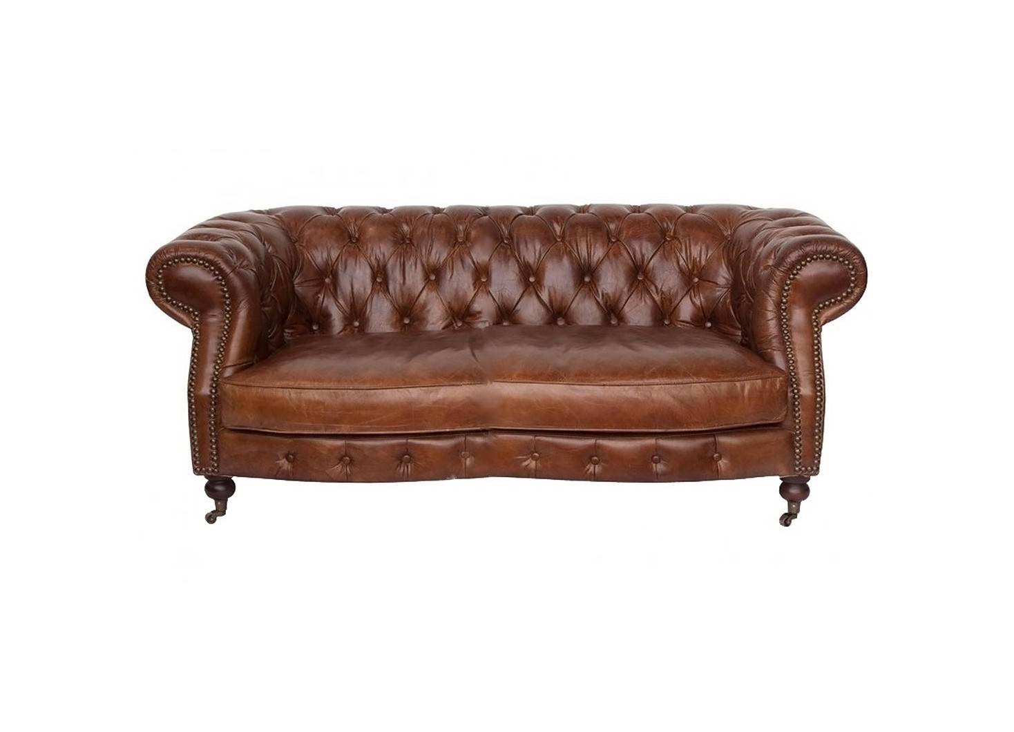 Canapé cuir Chesterfield Zola 2 places