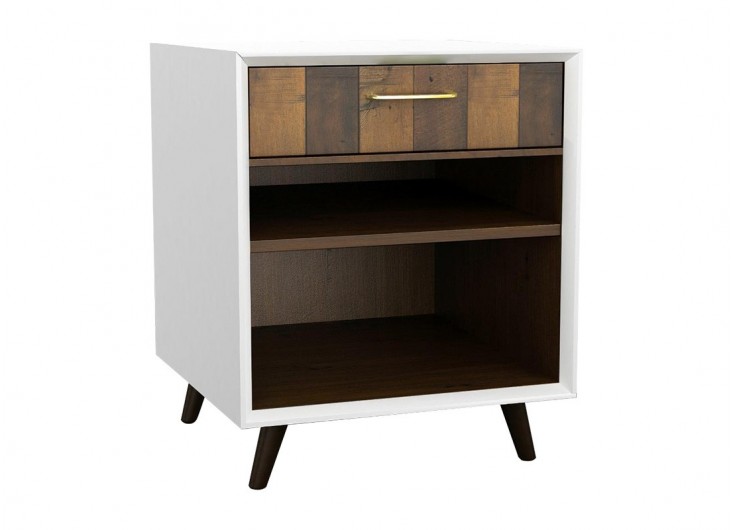 Chevet / meuble d'appoint design Surya - 3/4 face
