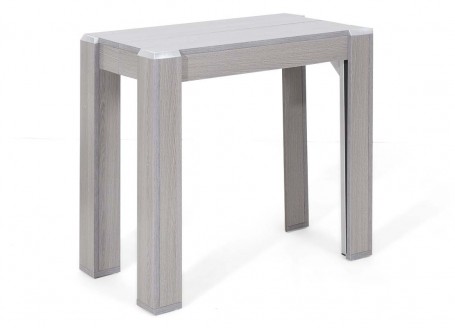 Console extensible en table repas - Gris