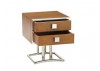Chevet Times Square en bois et inox style marine art deco