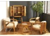 Nordic armchair daytona in beige leather