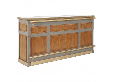 Bar counter Felix Monge black and brown in cherry wood