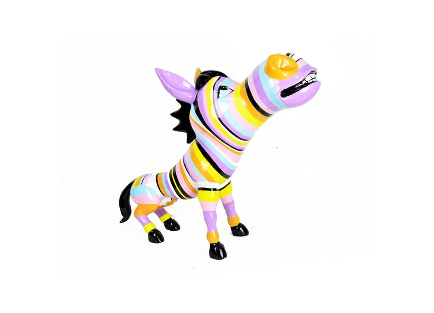 Colourful donkey statue 