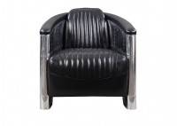 Fauteuil Club Aviator noir