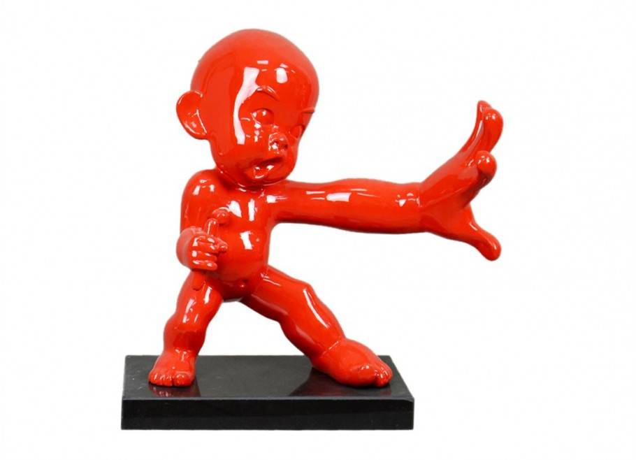 Statue of a baby ninja in resin