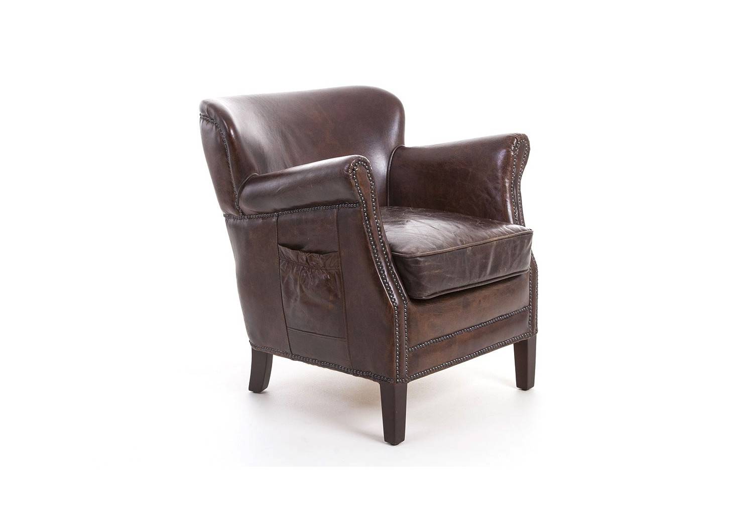 Fauteuil Club cuir vintage