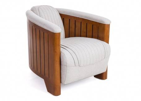 Canoë armchair - Beige fabric