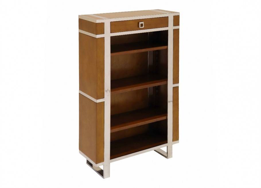 Aston low bookcase - Brown wood