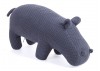 mini hippopotame gris. 50 cm