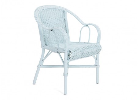 Armchair Grand Père - Rattan blue finish