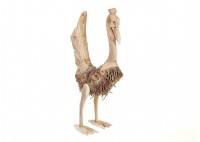 Coq, sculpture en bois. Artisanat du monde.