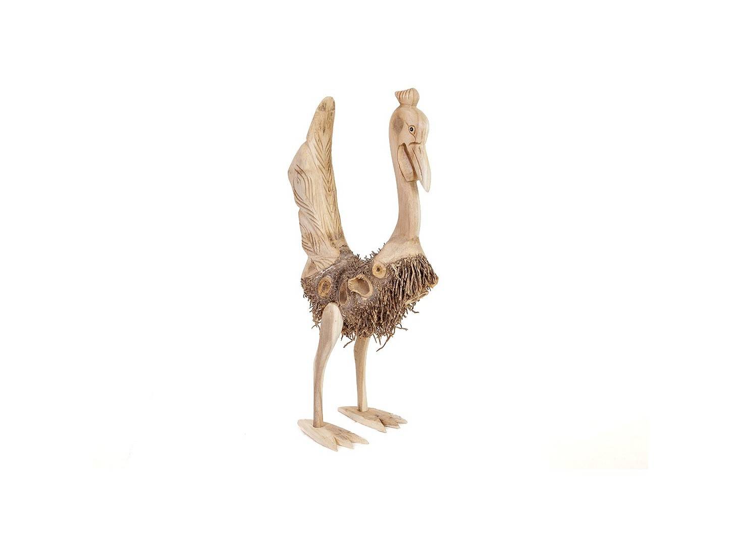 Coq, sculpture en bois. Artisanat du monde.